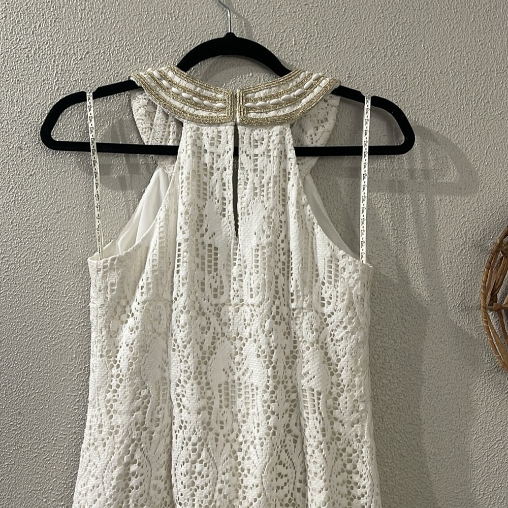 Lilly Pulitzer Calera Jungle Lace Beaded Dress Size 00 - Picture 9 of 10